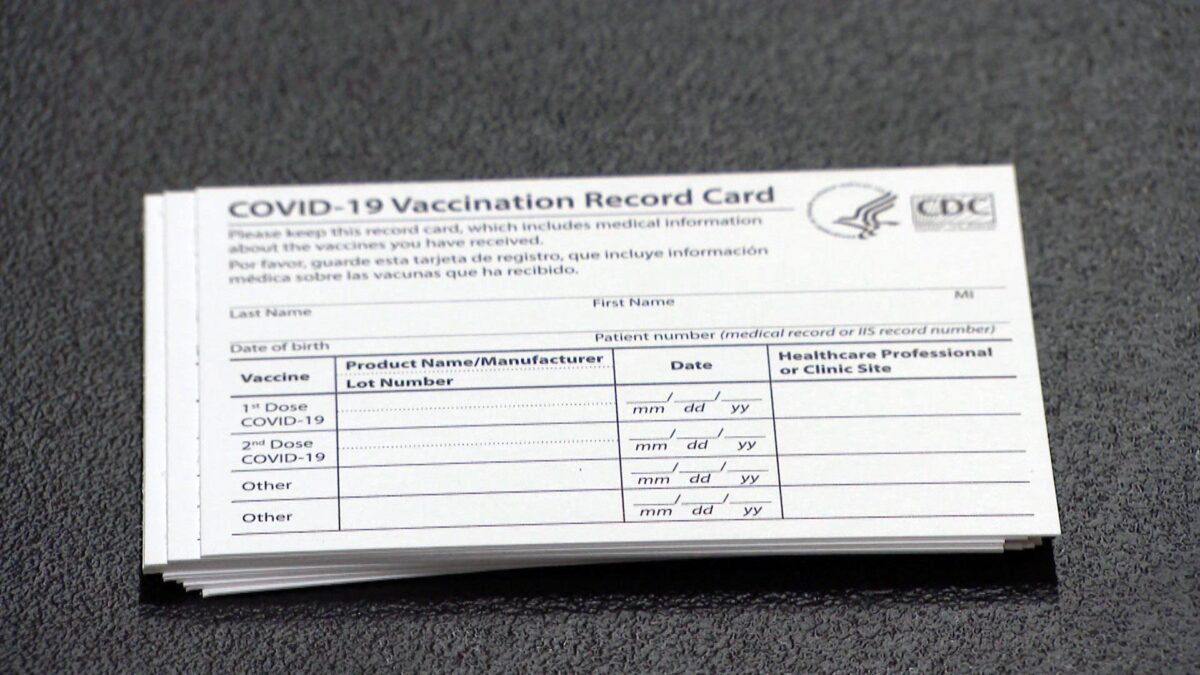 Buy Covid Vaccination Card - Image 1